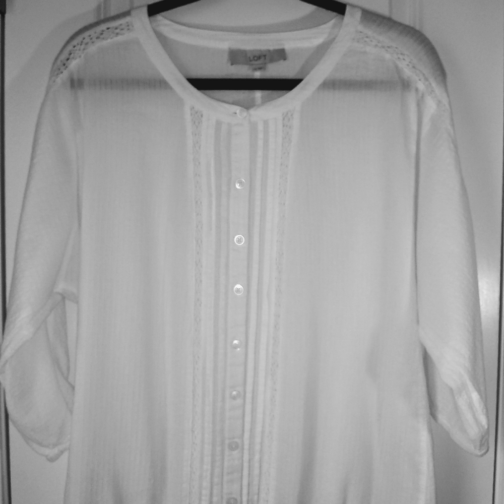 Ann Taylor Loft White Top